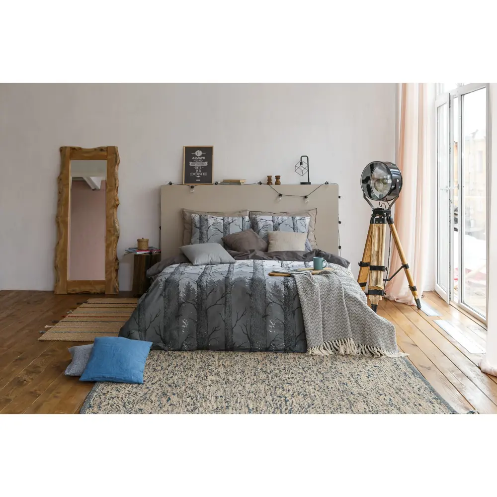 Фото 10 Комплект постельного белья Этель полутораспальный Лес бязь