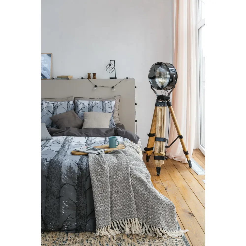 Фото 5 Комплект постельного белья Этель полутораспальный Лес бязь