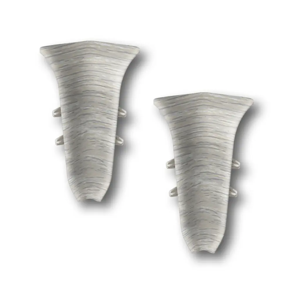 Фото Внутренний уголок на плинтус Идеал Классик 253 Ясень серый_IRC 55 мм (упаковка 20 шт)