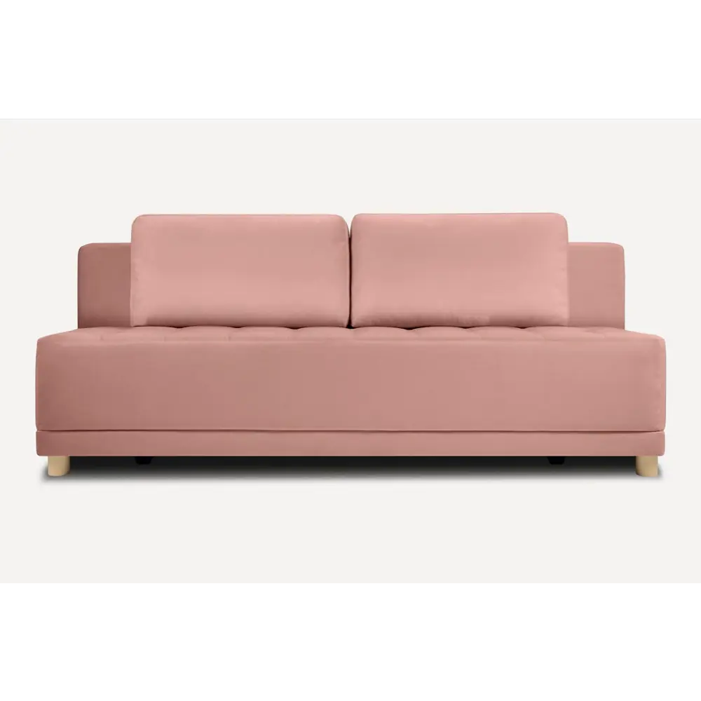 Фото Диван Divan.ru Мира 205x88x91 см вельвет цвет розовый