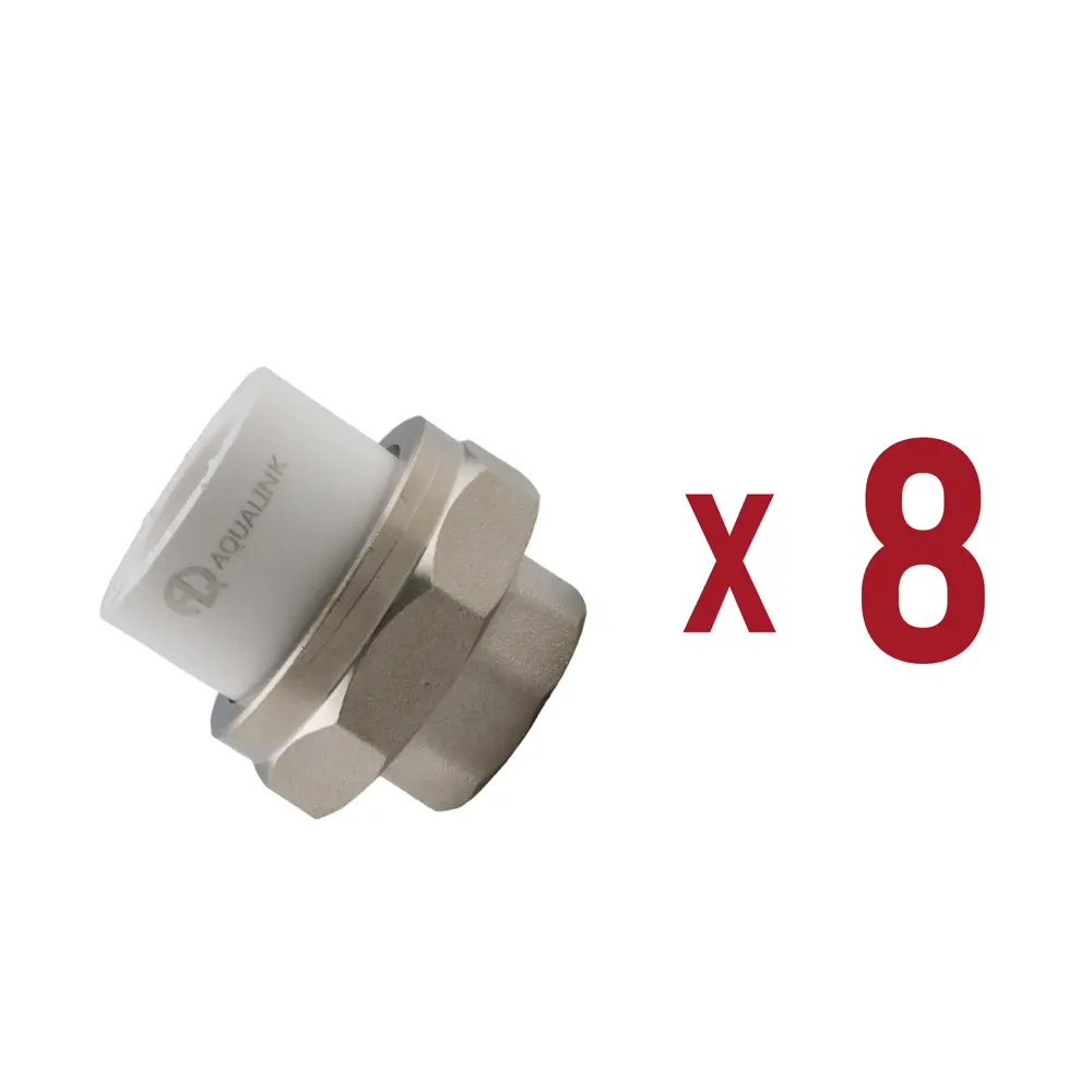 Фото Муфта комбинированная Aqualink 1/2"x20 мм ВП-ВР полипропилен 8 шт k16617 Фото Муфта комбинированная Aqualink 1/2"x20 мм ВП-ВР полипропилен 8 шт k16617