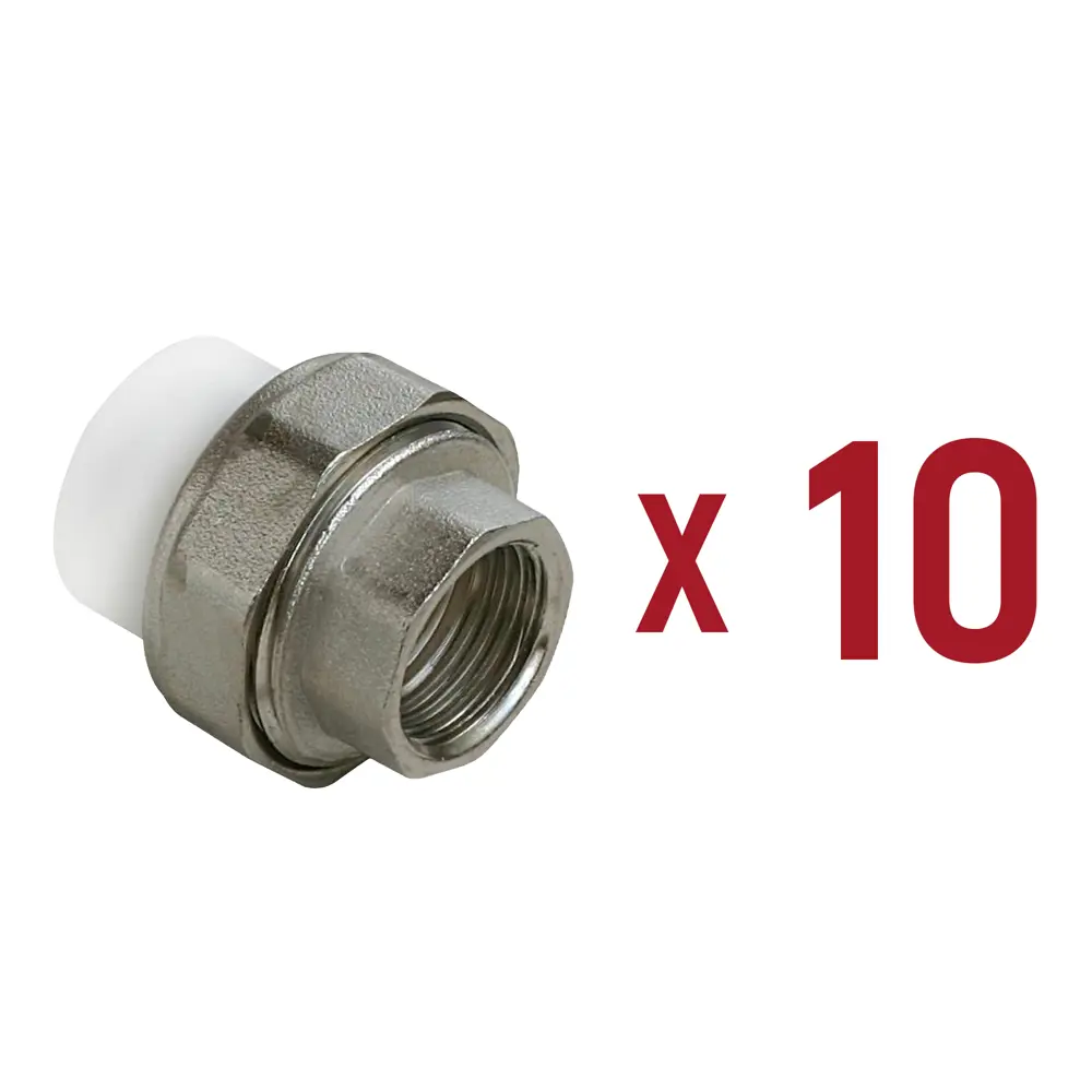 Фото Муфта комбинированная Aqualink 1/2"x25 мм ВП-ВР полипропилен 10 шт k16723 Фото Муфта комбинированная Aqualink 1/2"x25 мм ВП-ВР полипропилен 10 шт k16723