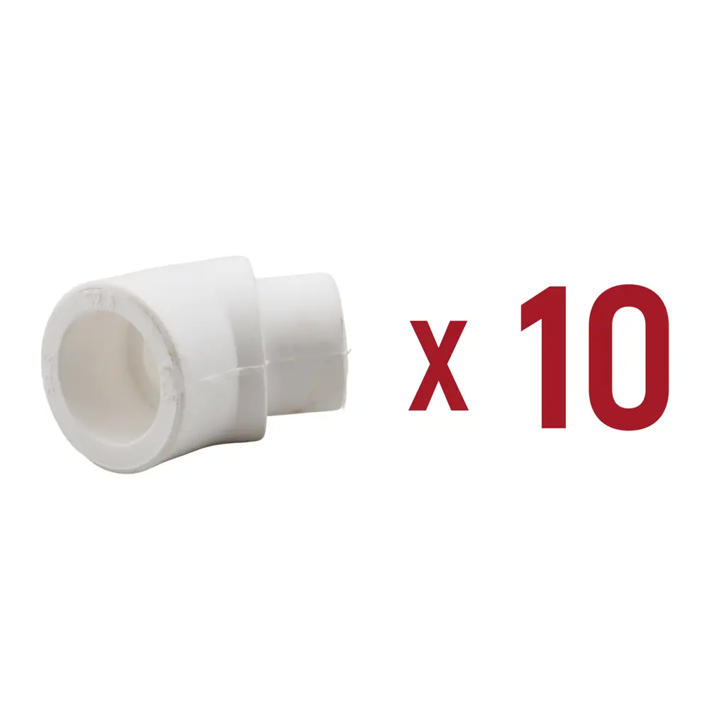 Фото Угол 45° Aqualink 25x25 мм ВП полипропилен 10 шт k16186 Фото Угол 45° Aqualink 25x25 мм ВП полипропилен 10 шт k16186