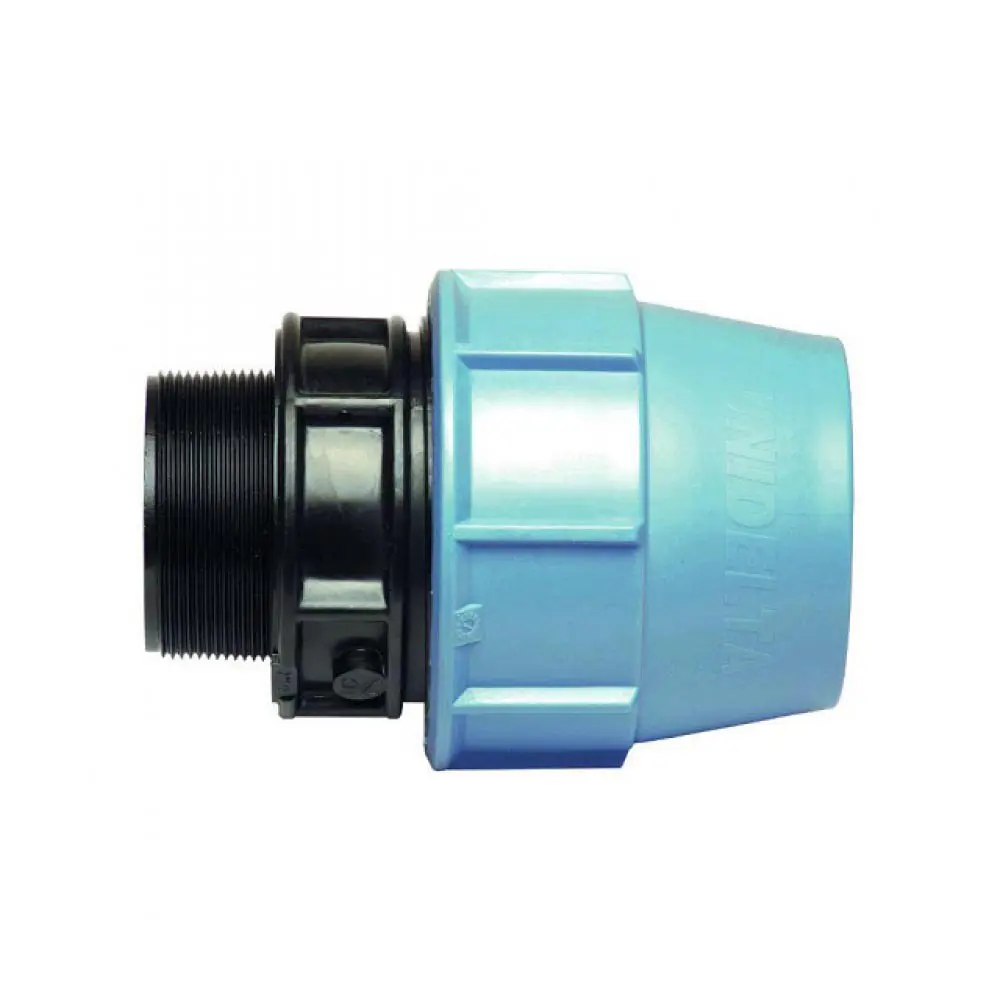 Фото Муфта комбинированная Unidelta 1 1/4"x40 мм НР полипропилен Фото Муфта комбинированная Unidelta 1 1/4"x40 мм НР полипропилен