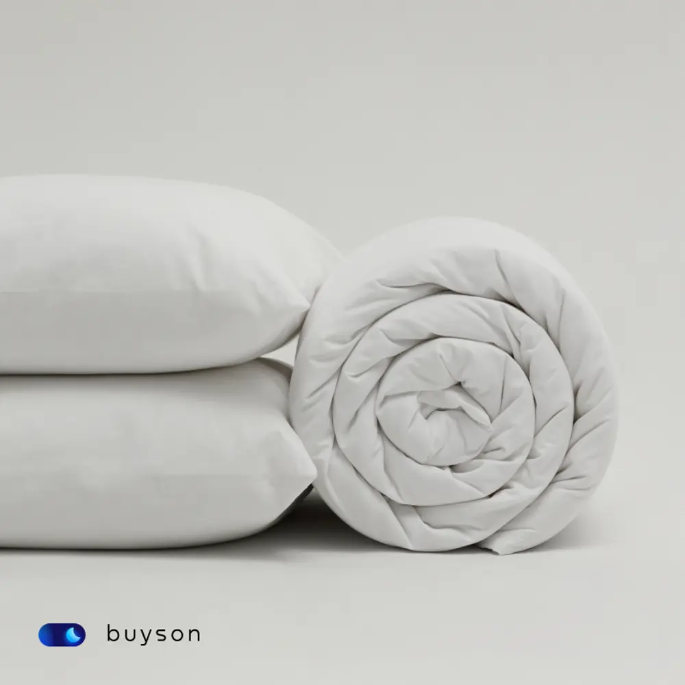 Фото 10 Простыня buyson BuyRelax белая 220x240 см, хлопок, без резинки Фото 10 Простыня buyson BuyRelax белая 220x240 см, хлопок, без резинки