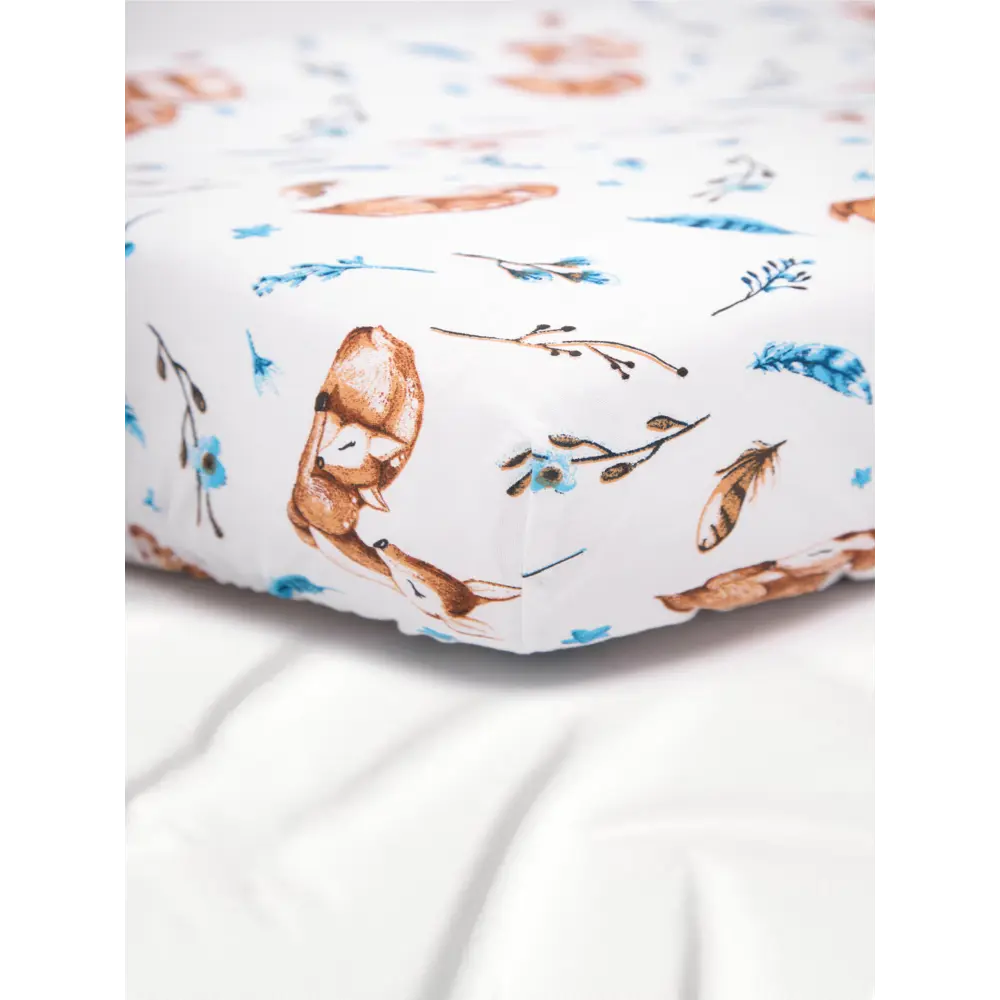 Фото 4 Простыня Amarobaby Baby deer 75x125 см поплин на резинке цвет белый Фото 4 Простыня Amarobaby Baby deer 75x125 см поплин на резинке цвет белый