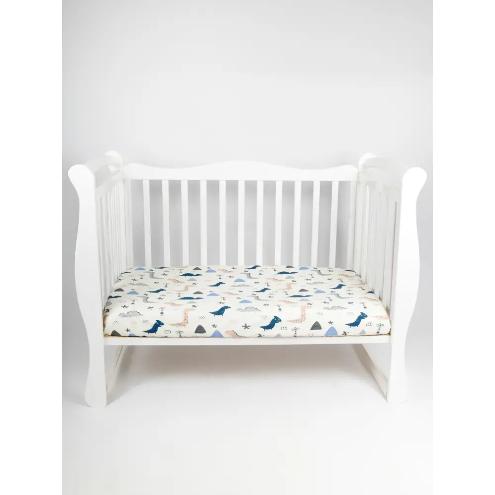 Фото Простыня Amarobaby Little dino 75x125 см, хлопок, на резинке Фото Простыня Amarobaby Little dino 75x125 см, хлопок, на резинке