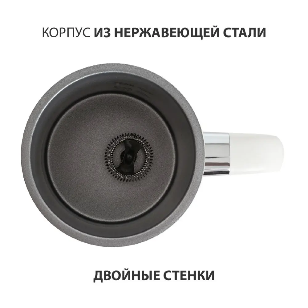 Фото 6 Вспениватель молока Pioneer MF104 500 Вт цвет белый Фото 6 Вспениватель молока Pioneer MF104 500 Вт цвет белый