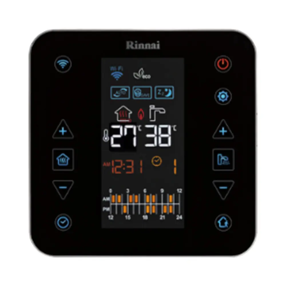 Фото 3 Газовый котел конвекционный 35 кВт Rinnai BR-RE Wi-Fi 498900128 двухконтурный настенный Фото 3 Газовый котел конвекционный 35 кВт Rinnai BR-RE Wi-Fi 498900128 двухконтурный настенный