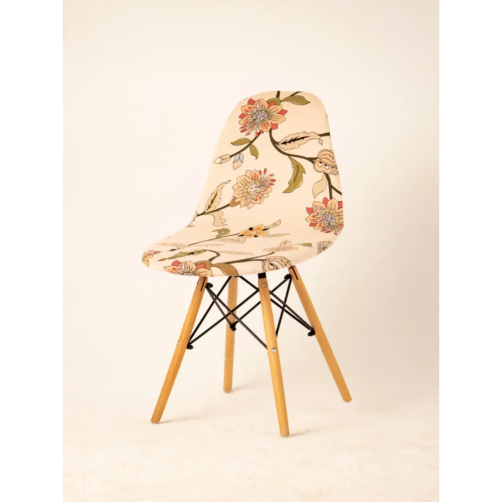 Фото 2 Чехол на стул со спинкой PROtect 11622, 40x46 см, ткань Jersey Print, желтые лилии, на модели Eames, Aspen, Giardino Фото 2 Чехол на стул со спинкой PROtect 11622, 40x46 см, ткань Jersey Print, желтые лилии, на модели Eames, Aspen, Giardino