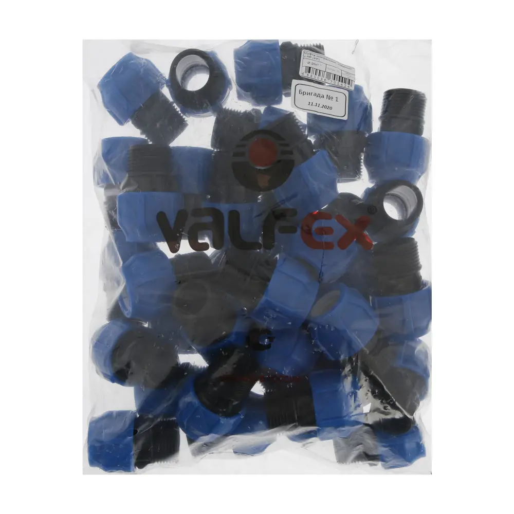 Фото 3 Муфта комбинированная Valfex 1"x25 мм НР полипропилен Фото 3 Муфта комбинированная Valfex 1"x25 мм НР полипропилен