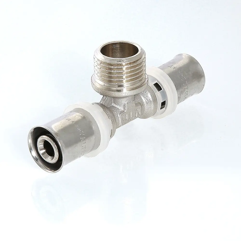 Фото 5 Тройник комбинированный Valtec 20x1/2"x20 мм НР-ВПр латунь Фото 5 Тройник комбинированный Valtec 20x1/2"x20 мм НР-ВПр латунь