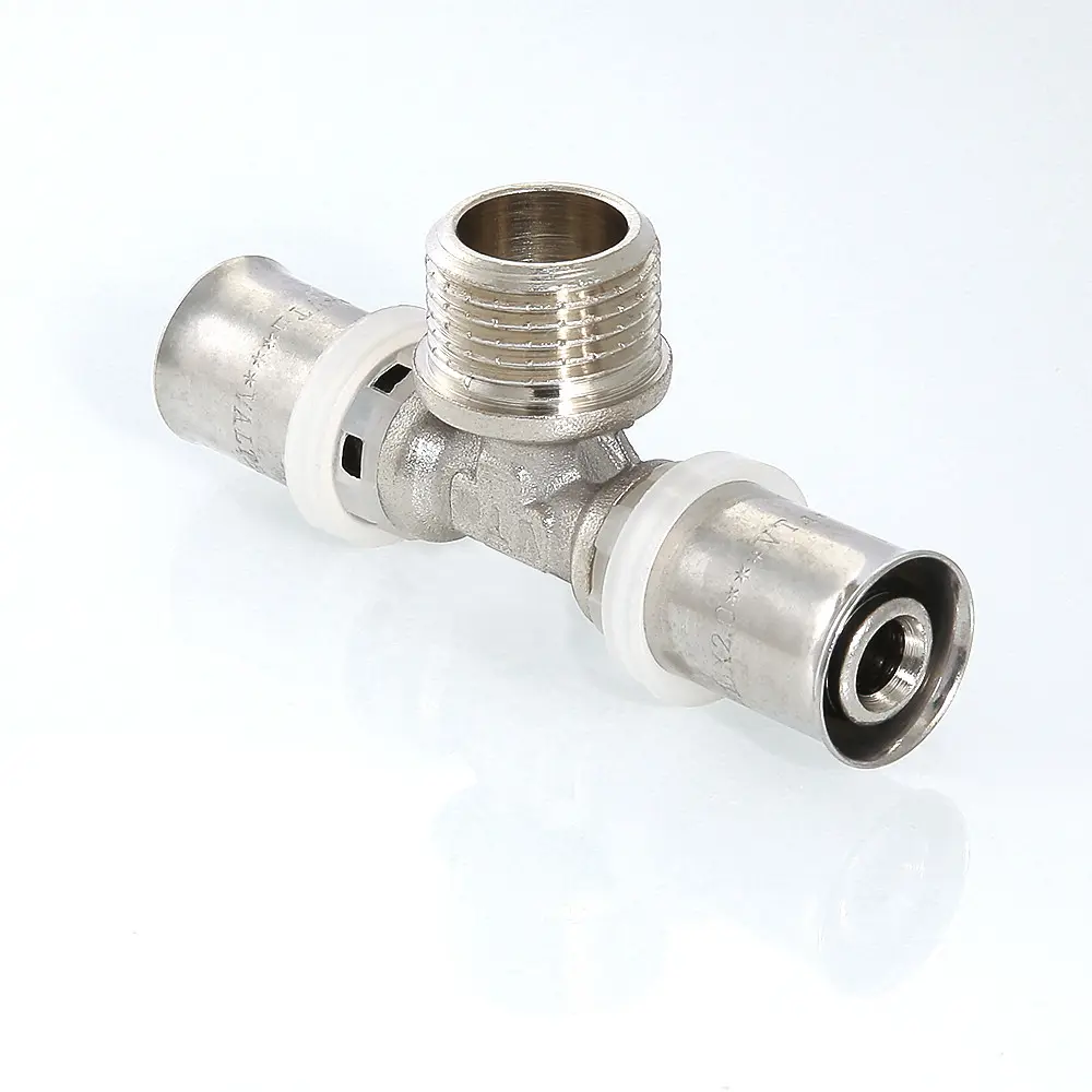 Фото 6 Тройник комбинированный Valtec 20x1/2"x20 мм НР-ВПр латунь Фото 6 Тройник комбинированный Valtec 20x1/2"x20 мм НР-ВПр латунь