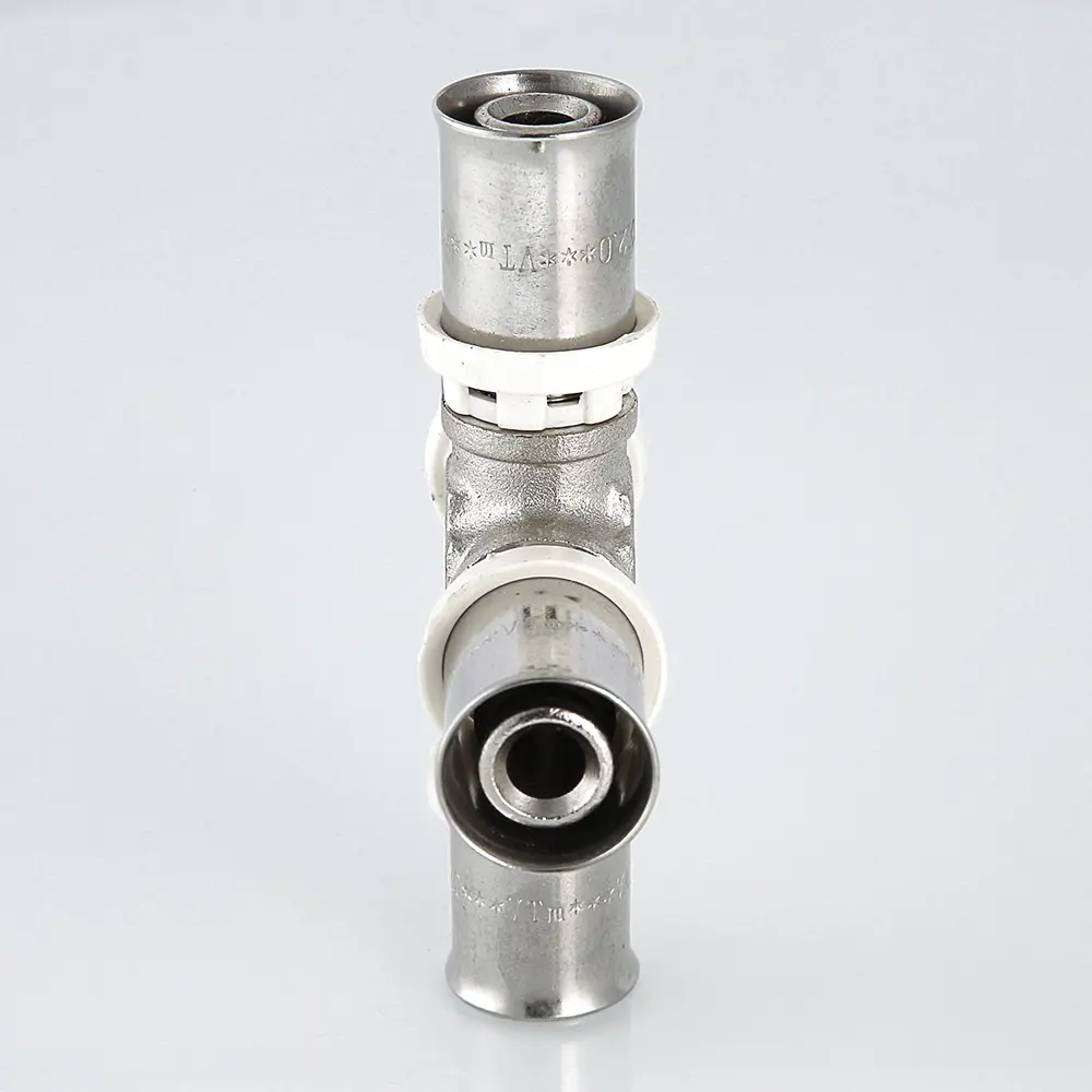 Фото 3 Крестовина Valtec 20x16x20x16 мм ВПр латунь