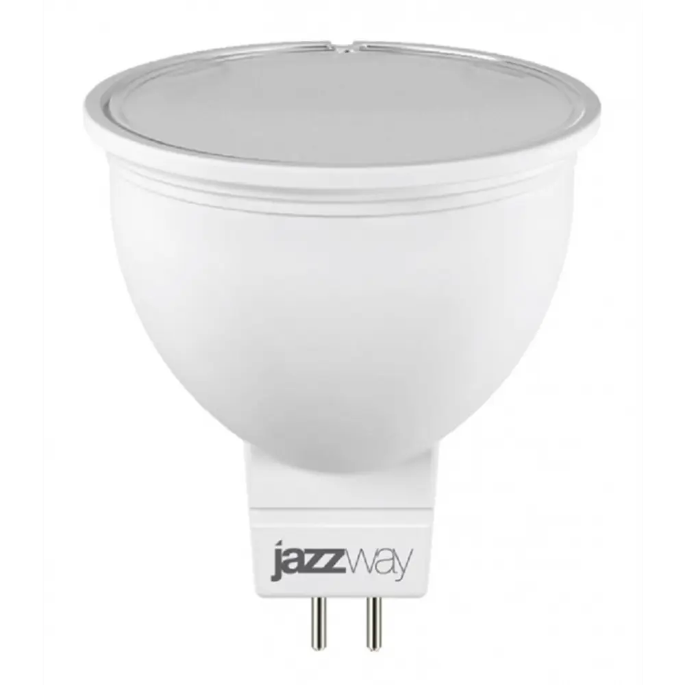 Фото Лампа светодиодная Jazzway 1035400 Pled Dim GU5.3 220-230 В 7 Вт полусфера матовая 500 Лм теплый белый свет