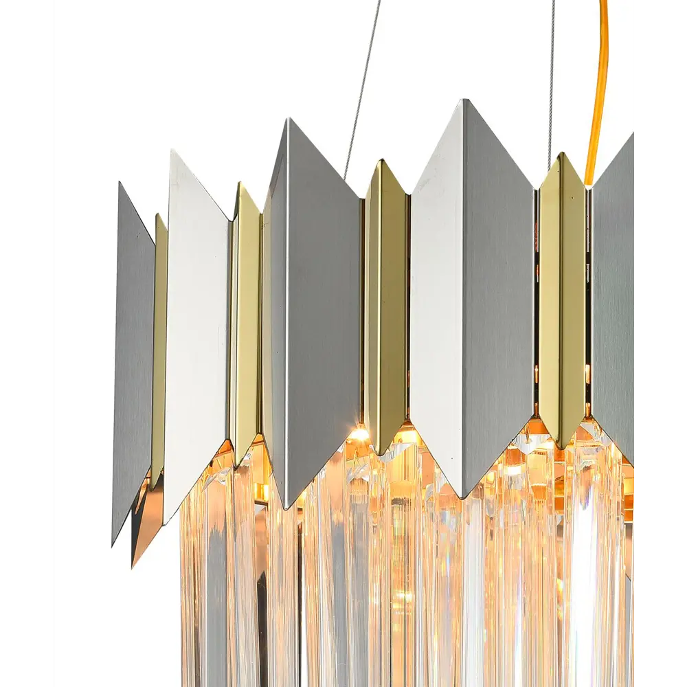 Фото Люстра потолочная хрустальная Natali KovaltsEva Queen 79006-6C Brass Silver 5 ламп 16 м² цвет серый Фото Люстра потолочная хрустальная Natali KovaltsEva Queen 79006-6C Brass Silver 5 ламп 16 м² цвет серый