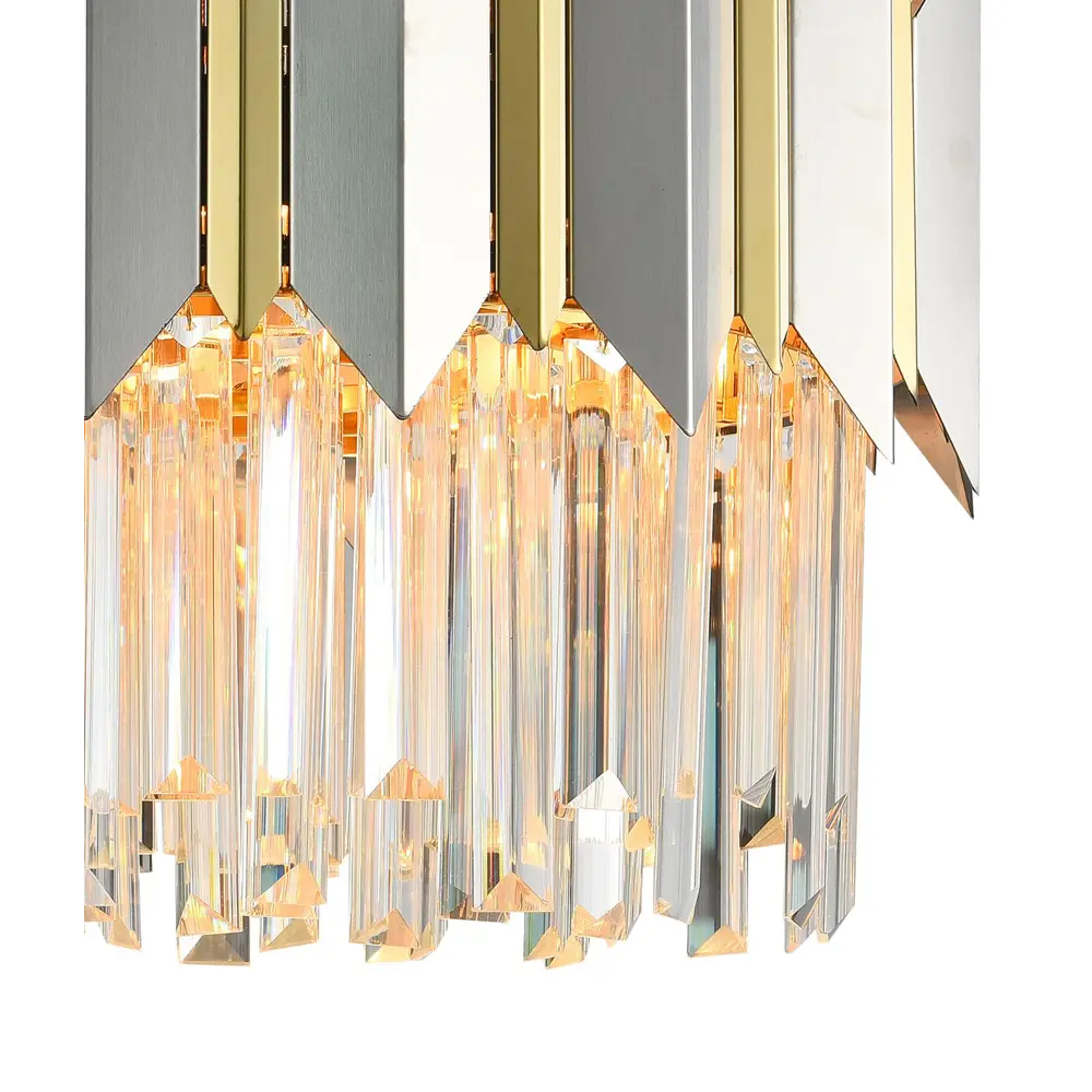 Фото 2 Люстра потолочная хрустальная Natali KovaltsEva Queen 79006-6C Brass Silver 5 ламп 16 м² цвет серый Фото 2 Люстра потолочная хрустальная Natali KovaltsEva Queen 79006-6C Brass Silver 5 ламп 16 м² цвет серый