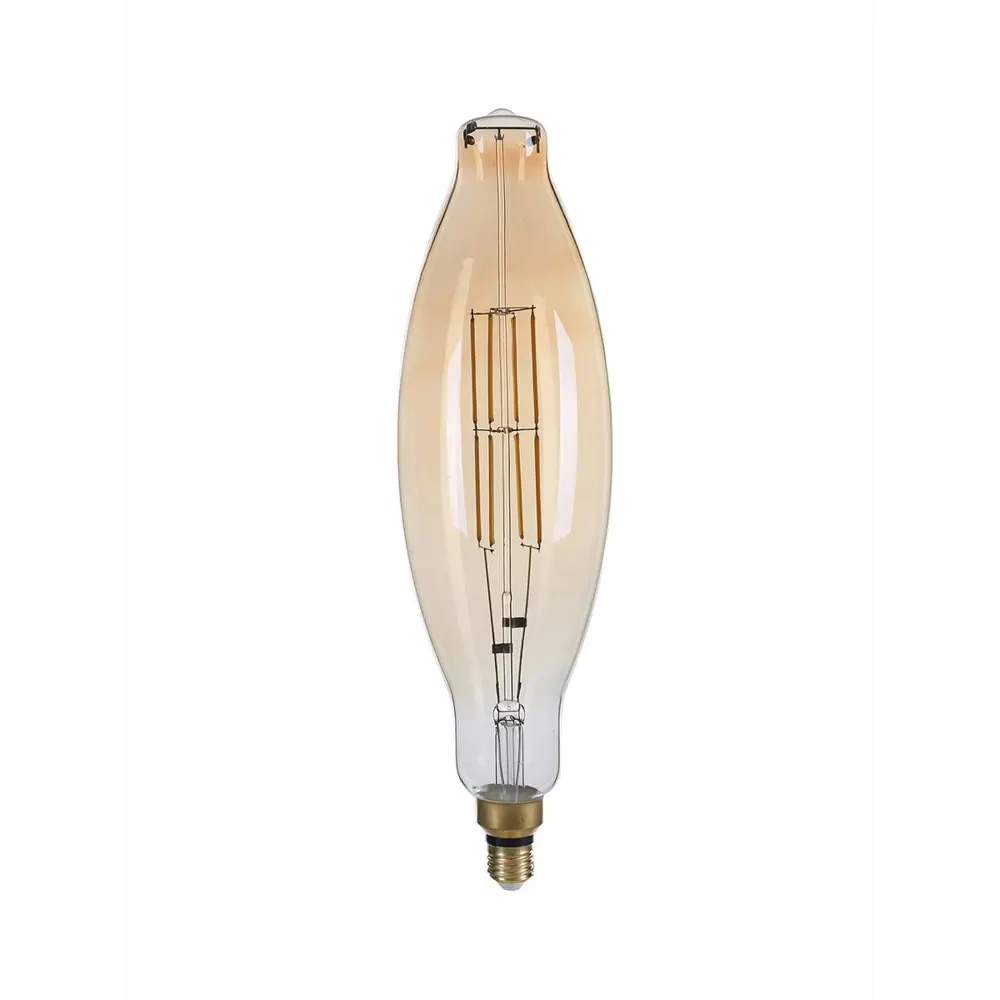 Фото Лампа светодиодная HIPER Vintage Filament BT120 HL-2203 E27 220 В 8 Вт 720 Лм теплый белый свет Фото Лампа светодиодная HIPER Vintage Filament BT120 HL-2203 E27 220 В 8 Вт 720 Лм теплый белый свет