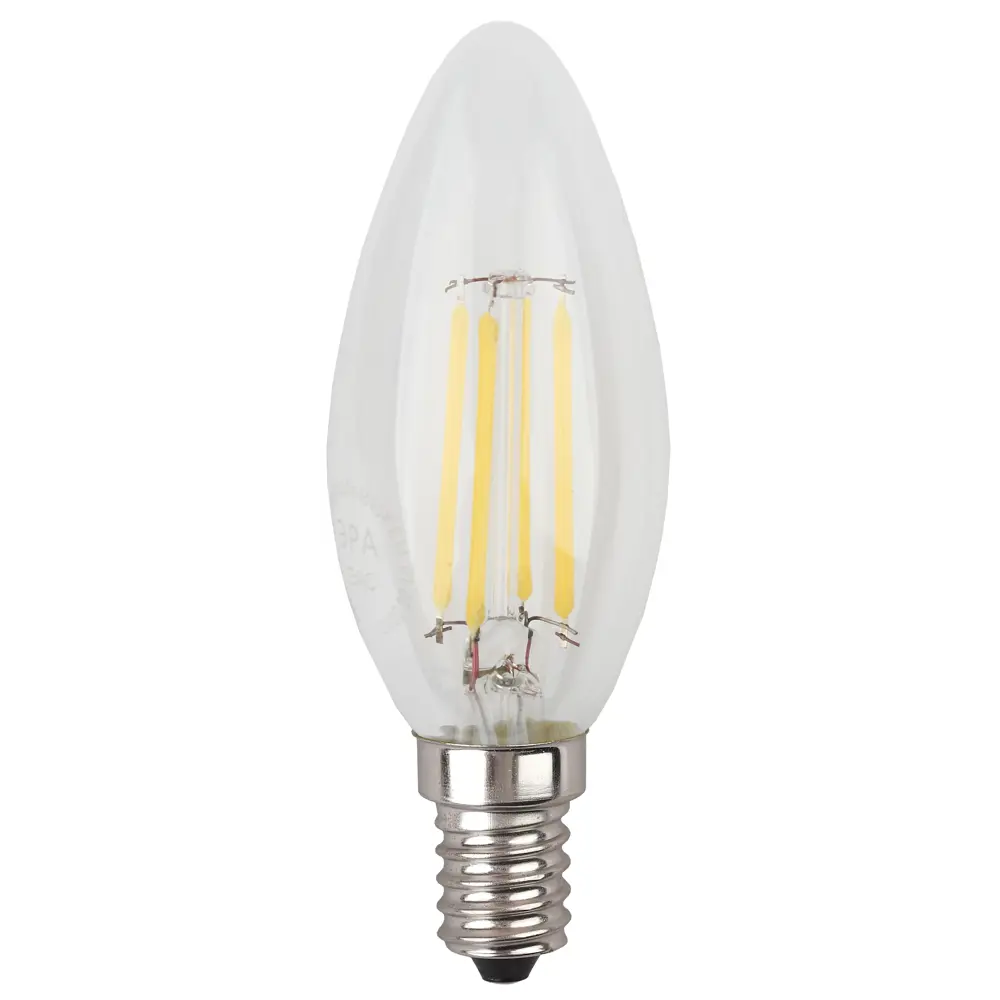 Фото Лампа светодиодная ЭРА F-LED B35-7W-840-E14 E14 220 В 7 Вт свеча прозрачная 730 Лм нейтральный белый свет Фото Лампа светодиодная ЭРА F-LED B35-7W-840-E14 E14 220 В 7 Вт свеча прозрачная 730 Лм нейтральный белый свет