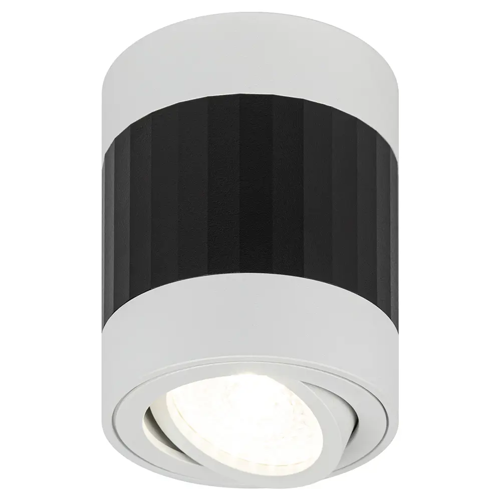 Фото Светильник точечный накладной ЭРА B0056383 OL34 WH/BK 3 м² цвет хром Фото Светильник точечный накладной ЭРА B0056383 OL34 WH/BK 3 м² цвет хром