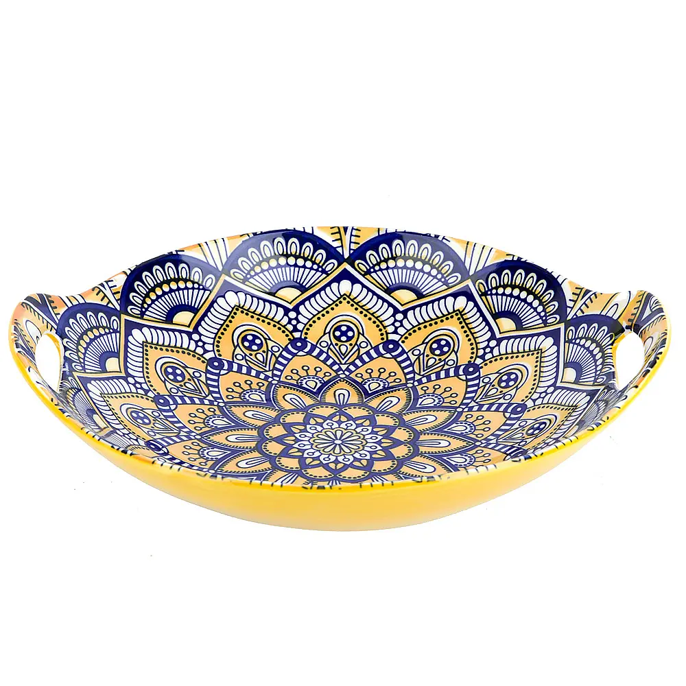 Фото 3 Блюдо сервировочное Nouvelle Arabesque 20.50x22.50 см фарфор цвет желтый Фото 3 Блюдо сервировочное Nouvelle Arabesque 20.50x22.50 см фарфор цвет желтый