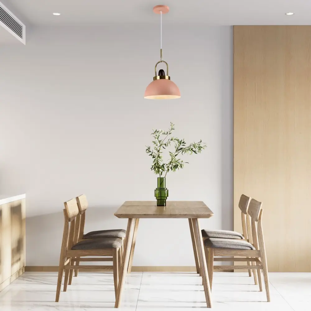 Фото 3 Светильник подвесной MODERLI V10449-1P Ravenna лампа 6 м² цвет розовый Фото 3 Светильник подвесной MODERLI V10449-1P Ravenna лампа 6 м² цвет розовый