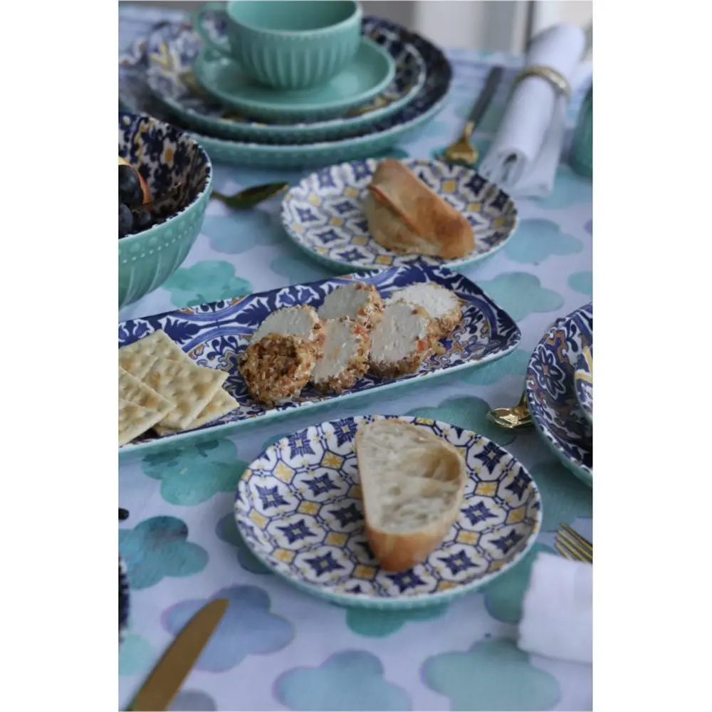 Фото 7 Блюдо сервировочное Myatashop Beautiful patterns 13x32 см фарфор цвет синий/зеленый/оранжевый Фото 7 Блюдо сервировочное Myatashop Beautiful patterns 13x32 см фарфор цвет синий/зеленый/оранжевый