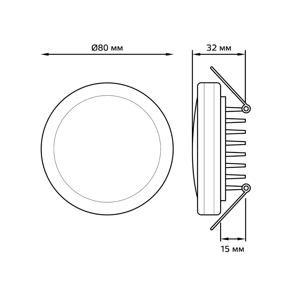 Фото 2 Светильник точечный встраиваемый GAUSS BL102 Backlight под отверстие 63 мм цвет белый Фото 2 Светильник точечный встраиваемый GAUSS BL102 Backlight под отверстие 63 мм цвет белый