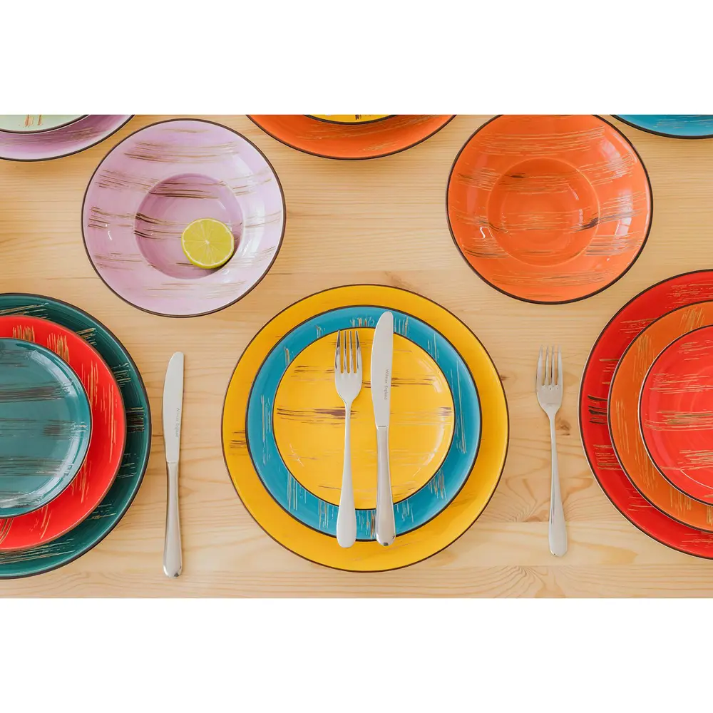 Фото 3 Блюдо сервировочное Wilmax England Scratch 28x28 см фарфор цвет оранжевый Фото 3 Блюдо сервировочное Wilmax England Scratch 28x28 см фарфор цвет оранжевый