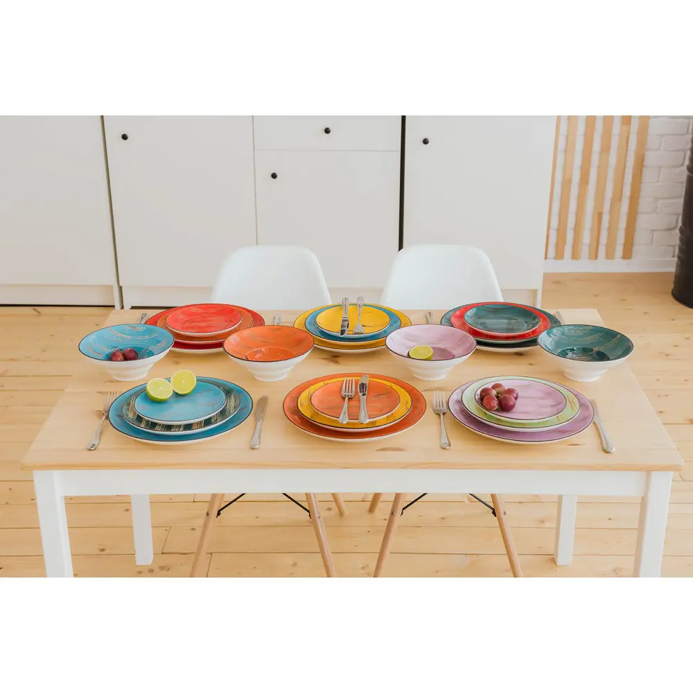 Фото 4 Блюдо сервировочное Wilmax England Scratch 28x28 см фарфор цвет оранжевый Фото 4 Блюдо сервировочное Wilmax England Scratch 28x28 см фарфор цвет оранжевый