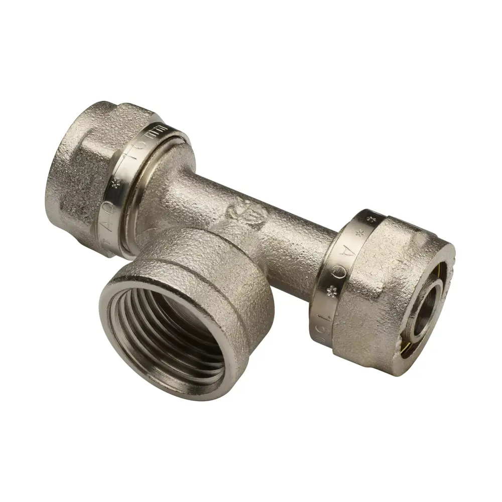 Фото Тройник комбинированный Aqualink 16x3/4"x16 мм латунь 4 шт
