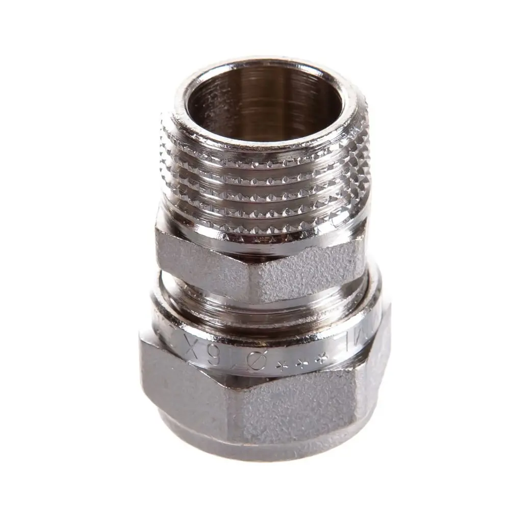 Фото Муфта комбинированная Tiemme 3/4"x20 мм НР латунь Фото Муфта комбинированная Tiemme 3/4"x20 мм НР латунь