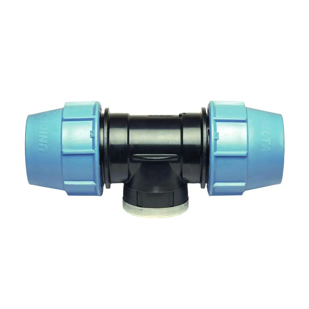 Фото Тройник комбинированный Unidelta 32x32x3/4" мм ВР полипропилен Фото Тройник комбинированный Unidelta 32x32x3/4" мм ВР полипропилен