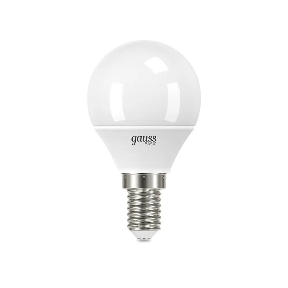 Фото 3 Набор ламп светодиодных Gauss Basic LED-M G45 5W 450lm 4000K E14 нейтральный белый свет 10 шт Фото 3 Набор ламп светодиодных Gauss Basic LED-M G45 5W 450lm 4000K E14 нейтральный белый свет 10 шт