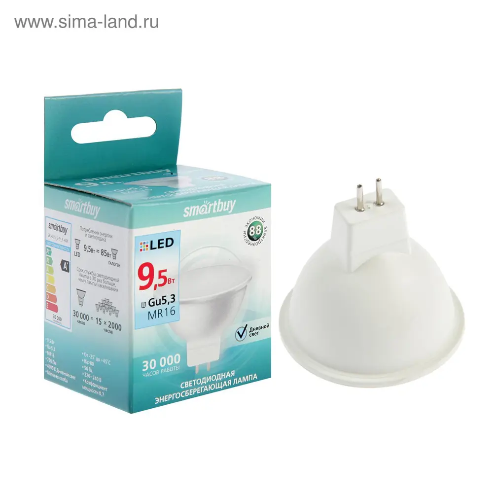 Фото Лампа светодиодная Smartbuy 4871980 G5.3 220 В 9.5 Вт полусфера 760 Лм Фото Лампа светодиодная Smartbuy 4871980 G5.3 220 В 9.5 Вт полусфера 760 Лм
