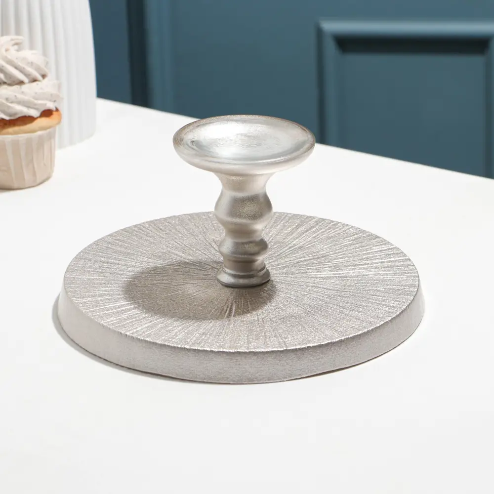 Фото 3 Блюдо сервировочное Akcam Кувшинка Нимфея 22x12x22 см стекло цвет серый Фото 3 Блюдо сервировочное Akcam Кувшинка Нимфея 22x12x22 см стекло цвет серый