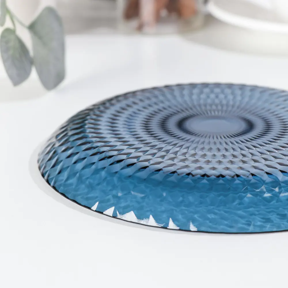 Фото 3 Тарелка Luminarc Идиллия 19x19 см стекло цвет синий Фото 3 Тарелка Luminarc Идиллия 19x19 см стекло цвет синий