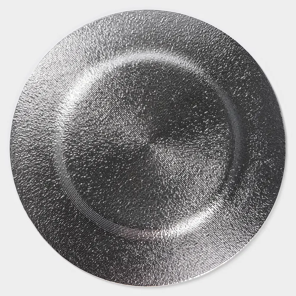 Фото 4 Тарелка Magistro Карамель. Синее Серебро 27x27 см стекло цвет синий Фото 4 Тарелка Magistro Карамель. Синее Серебро 27x27 см стекло цвет синий