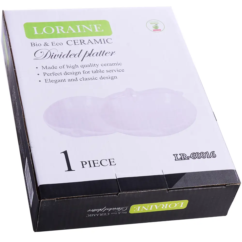 Фото 2 Менажница Loraine Яблоки 16.50x4.50x23 см фарфор цвет белый Фото 2 Менажница Loraine Яблоки 16.50x4.50x23 см фарфор цвет белый