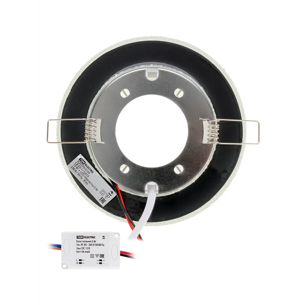 Фото 6 Светильник точечный встраиваемый Tdm electric Sq0359-0149 с LED-подсветкой 25 м² цвет серебро Фото 6 Светильник точечный встраиваемый Tdm electric Sq0359-0149 с LED-подсветкой 25 м² цвет серебро
