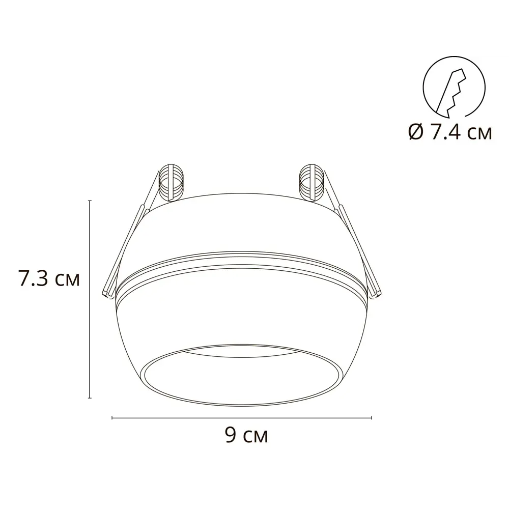 Фото 5 Светильник точечный встраиваемый Arte lamp A5550pl-1bk 1 м² под отверстие 7.4 см цвет черный Фото 5 Светильник точечный встраиваемый Arte lamp A5550pl-1bk 1 м² под отверстие 7.4 см цвет черный