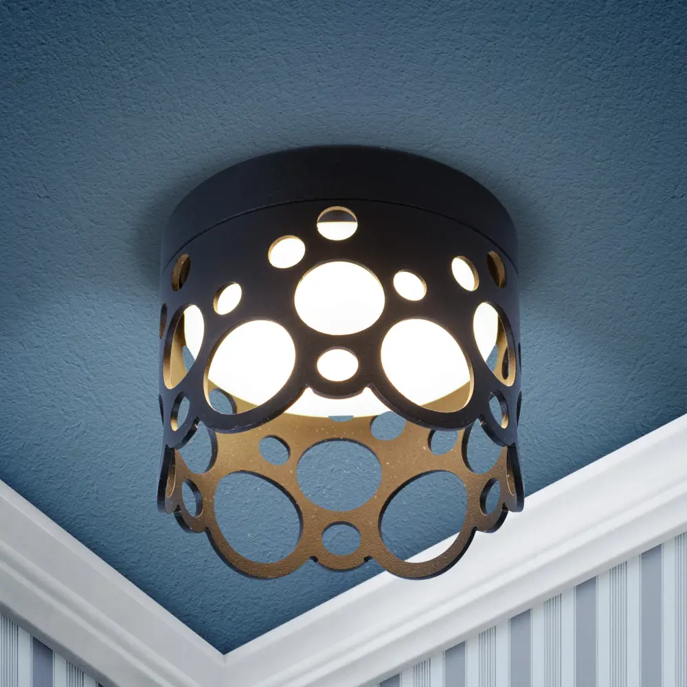 Фото Светильник точечный встраиваемый Эра Б0061184 2 м² под отверстие 6.5 см цвет черный матовый Фото Светильник точечный встраиваемый Эра Б0061184 2 м² под отверстие 6.5 см цвет черный матовый