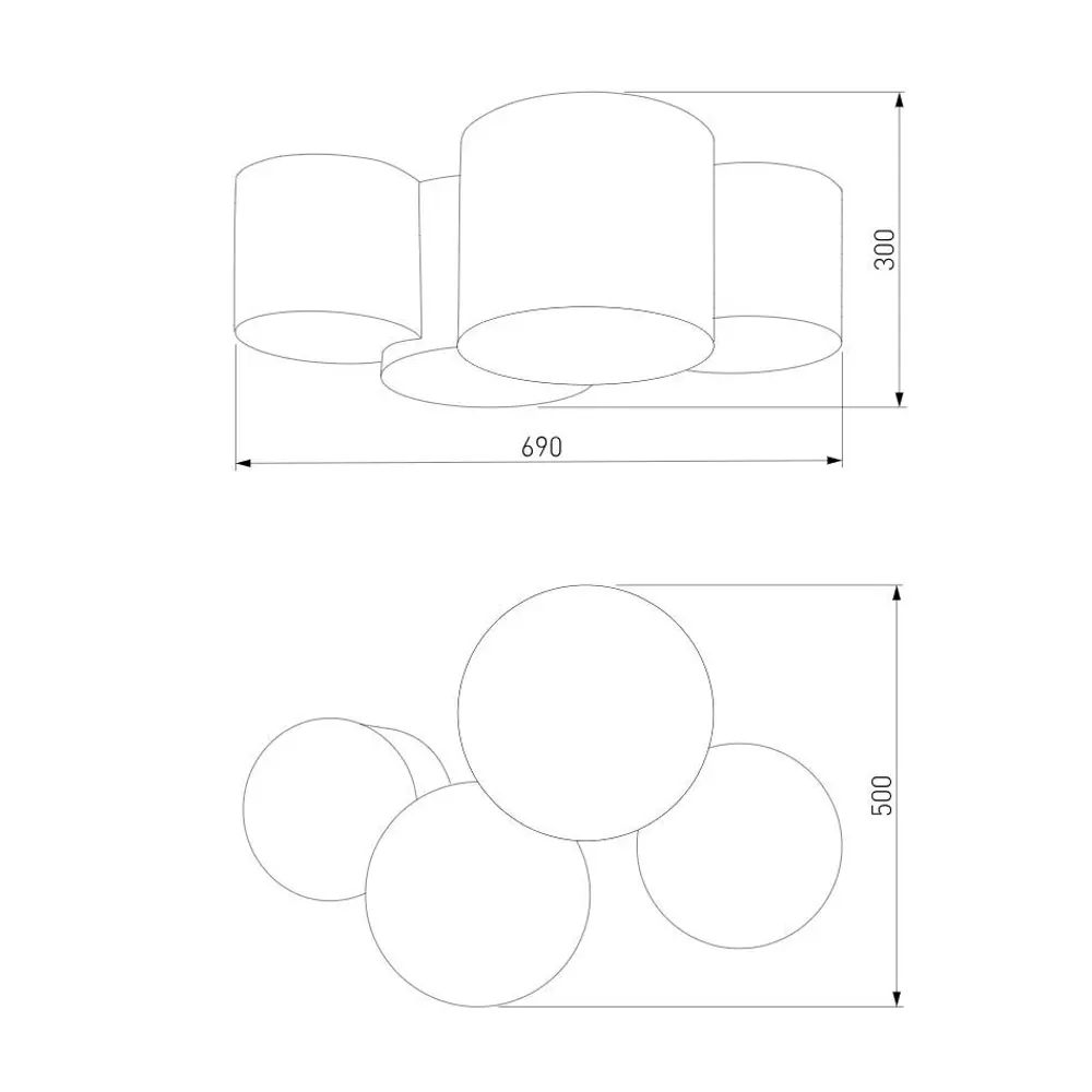 Фото 2 Светильник настенно-потолочный светодиодный TK Lighting 8 м² нейтральный белый свет Фото 2 Светильник настенно-потолочный светодиодный TK Lighting 8 м² нейтральный белый свет