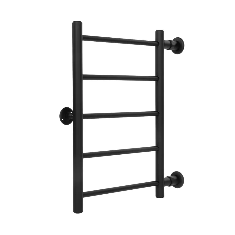 Фото Полотенцесушитель водяной Ariano Версаль П5 43x60 см нержавеющая сталь 1" цвет черный матовый 22000022-5