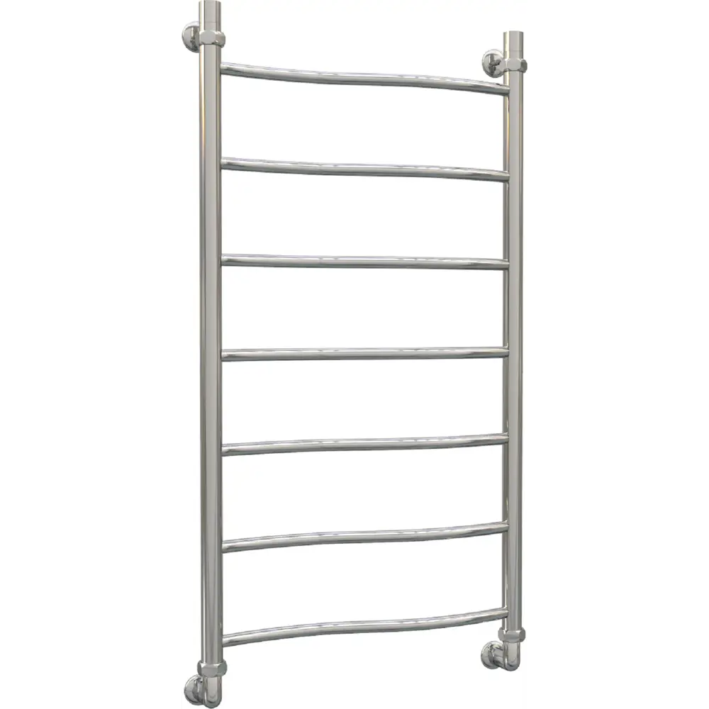 Фото Полотенцесушитель водяной лестница Aquanerzh Волна 43x100 см 1" нержавеющая сталь цвет серебро