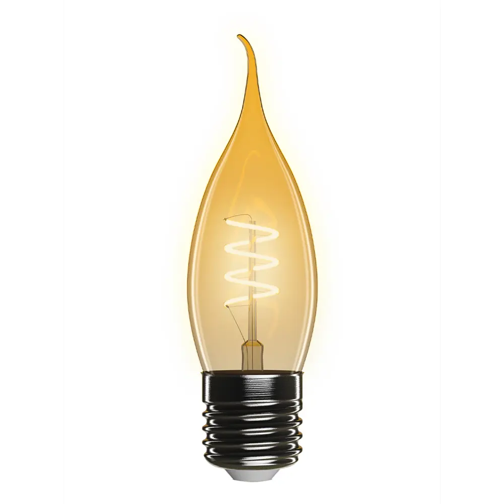 Фото 2 Лампа светодиодная ФОТОН 23963 E27 220-240 В 4 Вт свеча янтарная 230 Лм теплый белый свет Фото 2 Лампа светодиодная ФОТОН 23963 E27 220-240 В 4 Вт свеча янтарная 230 Лм теплый белый свет