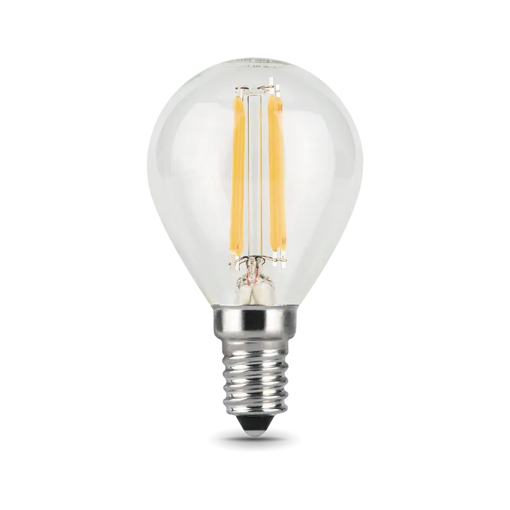 Фото 3 Набор ламп светодиодных Gauss Filament 105801207-S E14 175-265 В 7 Вт шар малый прозрачная 580 Лм нейтральный белый свет, 10 шт Фото 3 Набор ламп светодиодных Gauss Filament 105801207-S E14 175-265 В 7 Вт шар малый прозрачная 580 Лм нейтральный белый свет, 10 шт
