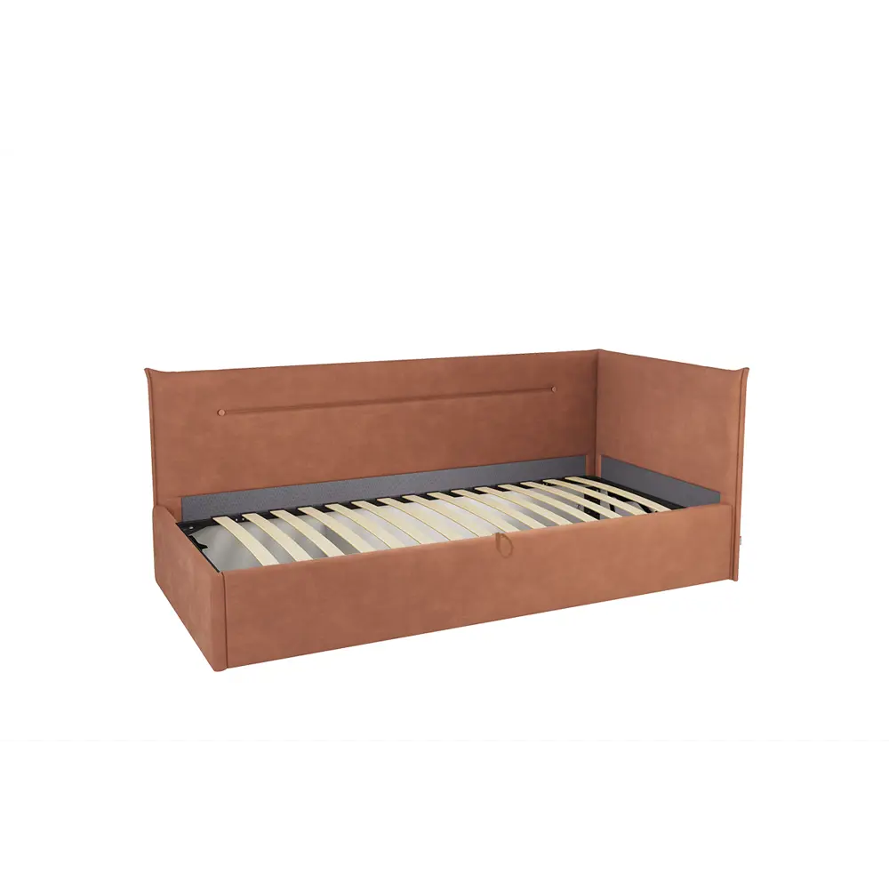 Фото Кровать Mebelson Альба (0.9) 212x79x103 см ЛДСП цвет персиковый Фото Кровать Mebelson Альба (0.9) 212x79x103 см ЛДСП цвет персиковый