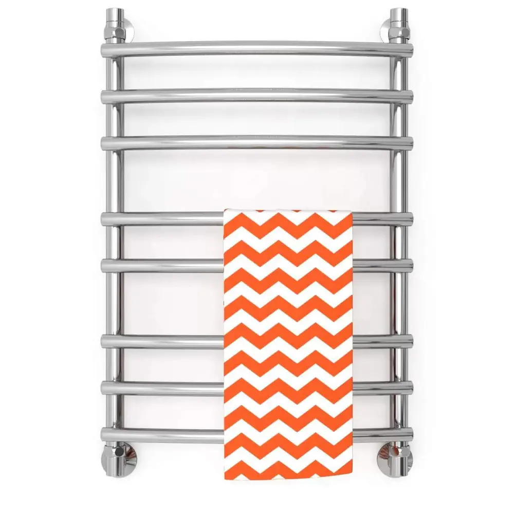 Фото 2 Полотенцесушитель водяной лестница Zigzag R Ultra 50x80 см 1/2" нержавеющая сталь цвет серебро Фото 2 Полотенцесушитель водяной лестница Zigzag R Ultra 50x80 см 1/2" нержавеющая сталь цвет серебро