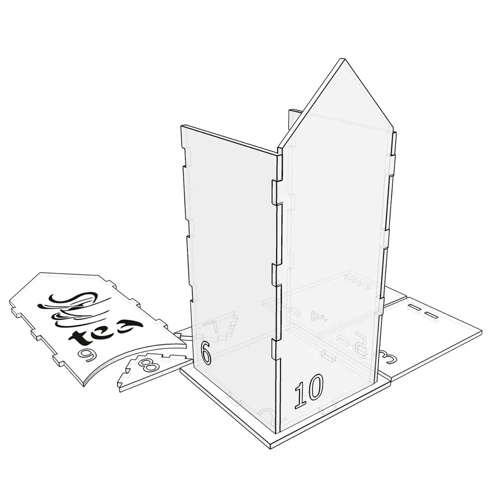 Фото 3 Чайный домик классической формы деревянный с резным рисунком Чай 19.5x8x8см Фото 3 Чайный домик классической формы деревянный с резным рисунком Чай 19.5x8x8см
